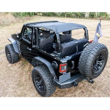 Jeep Wrangler JL 2door Eclipse Bikini Top Mesh Schwarz Safari Style 18-25