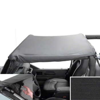 Jeep Wrangler YJ Bikini Top Pocket Brief Top Black Denim 92-95