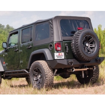 Jeep Wrangler JK 4türer XHD Verdeck Ersatz Verdeckhülle mit getönten Scheiben Schwarz Diamond 07-09