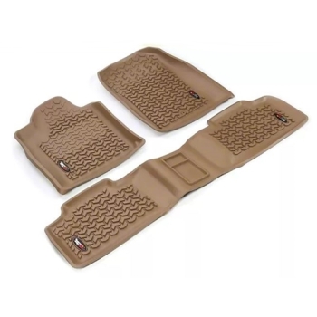 Jeep Grand Cherokee WK2 WH WK Set front & rear TAN floor liners All Terrain Rugged Ridge 13-21