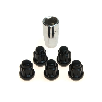 Jeep Wrangler TJ rim lock set of 5 1/2" black 96-06