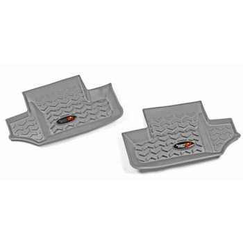 Jeep Wrangler JK Set of 2 rear Gray Floor Liners All Terrain Rugged Ridge 07-18
