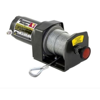 HD cable winch with a pulling force of up to 2,500 lbs (≈ 1,133 kg)