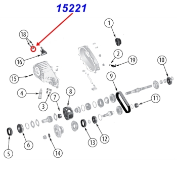 Jeep Cherokee Liberty KJ mittlere Schaltführung für die Mode Schaltgabel NP241 Verteilergetriebe 05-07
