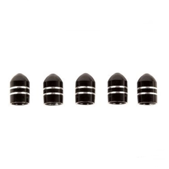 Jeep Grand Cherokee WH WK Set Black Aluminum Valve Stem Caps 05-10