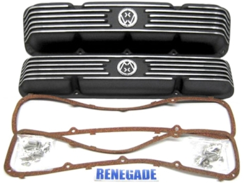 Jeep Wagoneer SJ Valve Cover Aluminum Set incl. Gasket Set V8 5,0 & 5,9 ltr. 72-91