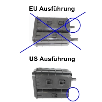 Preview: Jeep Wrangler JK 3,8 ltr. Aktivkohlebehälter Vapor Canister US Ausführung 23 Gallonen Tank 07-11