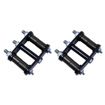 Jeep CJ CJ5 CJ7 CJ8 verstärktes 1" Federgehänge Federschäkel abschmierbar hinten mit schwarzen Buchsen 76-86