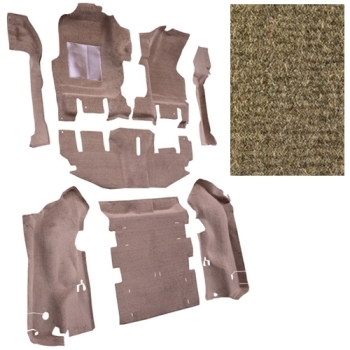 Jeep Wrangler TJ Cutpile Orginal Style Standard Teppich Komplett Set Fussraum & Kofferaum Medium Beige 03-06