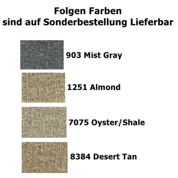 Jeep Wrangler JL 4türer Orginal Style Teppich Komplett Set Fussraum vorne & hinten schwarz 18-