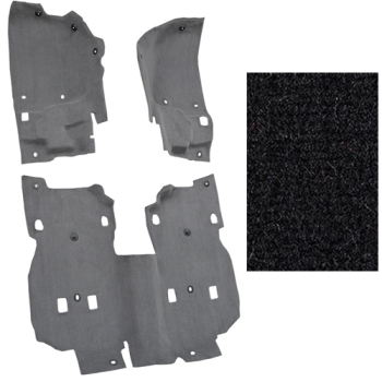Jeep Wrangler JL 4türer Orginal Style Teppich Komplett Set Fussraum vorne & hinten schwarz 18-