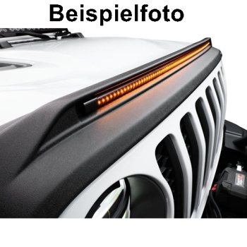 Preview: Jeep Wrangler JL Aeroskin Lightshield Hood Shield Deflector Black Husky Liners 18-26