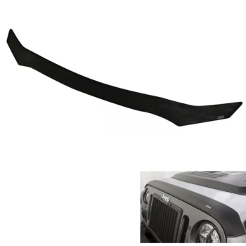 Jeep Wrangler JK Low Profile Hood Shield Deflector Matte Black Husky Liners 07-18