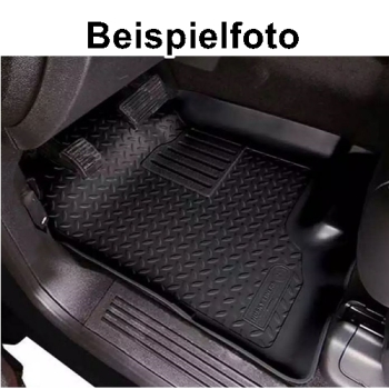 Preview: Jeep Wrangler TJ 2er Set Fussmatten Gummimatten vorne Schwarz Classic Style Husky Liners 96-06