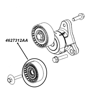 jeep cherokee idler pulley