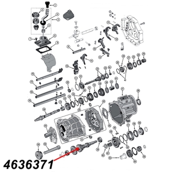 Preview: Jeep Wrangler TJ Vorgelegewelle Welle AX15 Schaltgetriebe 96-99