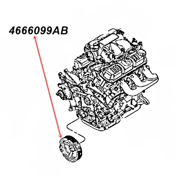 Jeep Wrangler JK 3,8 ltr. Engine Harmonic Balancer 07-11
