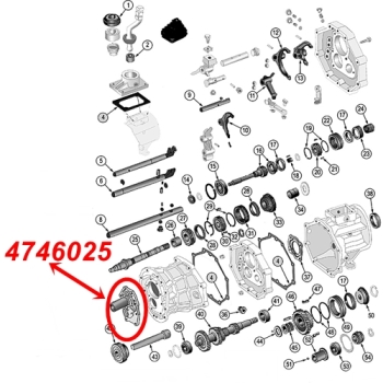 Preview: Jeep Wrangler YJ front Bearing Retainer AX5 manual Transmission 94-95