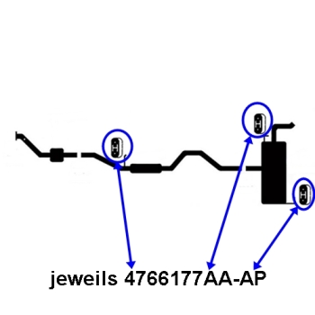 Preview: Jeep Patriot Compass MK 2,0 & 2,4 ltr. one Exhaust System Rubber Hanger 07-10