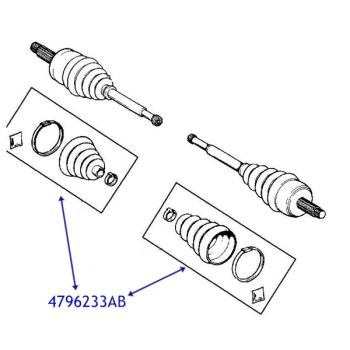 Jeep Grand Cherokee ZJ ZG one outer Joint Boot Kit Left or Right Dana 30 93-98