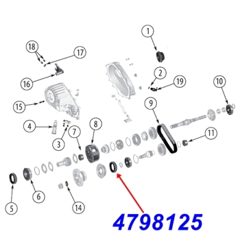 Jeep Wrangler TJ Simmerring Ausgang vorne NV241OR Verteilergetriebe 03-06
