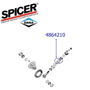 Preview: Jeep Wrangler JK Differential Kegelradlager außen Dana 44 Hinterachse Spicer 07-18