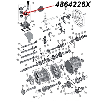 Jeep Wrangler YJ Shift Retainer Seal AX15 manual Transmission 88-95