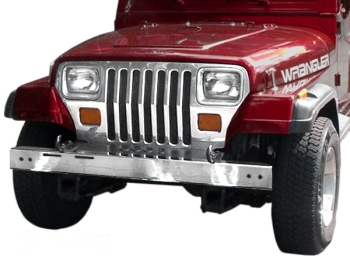 Jeep Wrangler YJ Stoßstange Bumper Stoßfänger vorne Edelstahl  54" 137cm 87-95