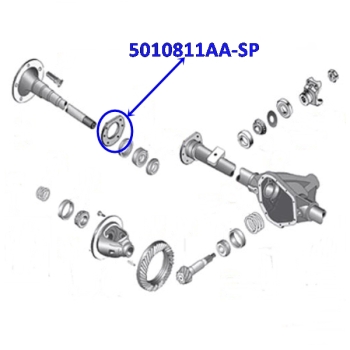 Jeep Wrangler TJ Halter Simmerring Steckachse Dana 44 Hinterachse & Trommelbremse Spicer 96-06