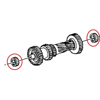 Jeep Wrangler TJ one Cluster Gear Bearing NV2550 5-Gear manual Transmission 03-04