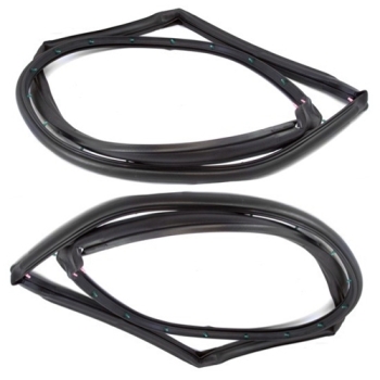Jeep Wrangler TJ door seal set left & right front solid steel doors 96-06
