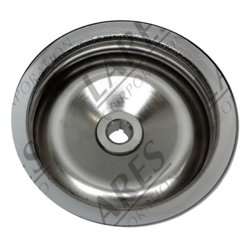 Jeep SJ & J Series 3,8 & 4,2 ltr. Chrome Double V-Belt Pulley for Power Steering Pump 72-91