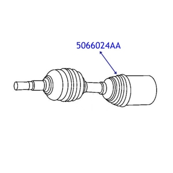 Preview: Jeep Cherokee Liberty KJ KK Achsmanschetten Satz innen links oder rechts Dana 30 Vorderachse 02-10
