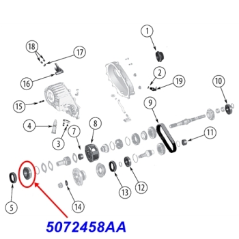Jeep Wrangler JL front Input Bearing MP3022 Transfer Case 18-
