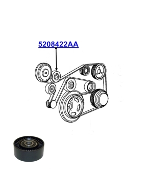 Jeep Grand Cherokee WJ WG 2,7 ltr. CRD Diesel Tensioner Pulley 02-04