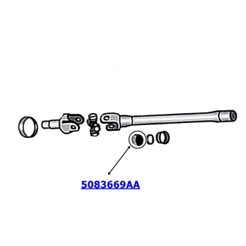Jeep Wrangler JK Kuststoff Staubscheibe Antriebswelle innen Dana 30 VA Spicer 07-18