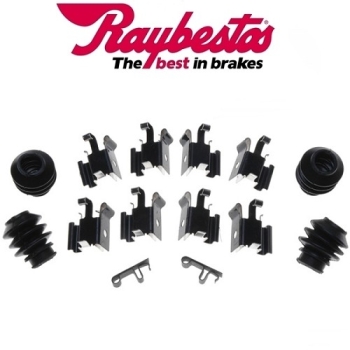 Jeep Cherokee WJ WG Front Brake Pads Spring Kit Akebono Raybestos 99-04