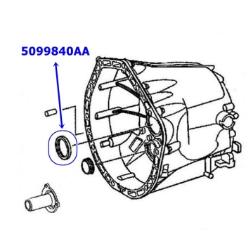 Jeep Cherokee Liberty KK frontcase Input Seal NSG370 6-Gear manual Transmission 08-12