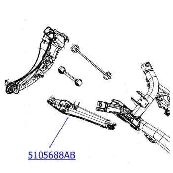 Jeep Patriot Compass MK Längslenker Querlenker hinten unten links oder rechts mit AWL 07-09