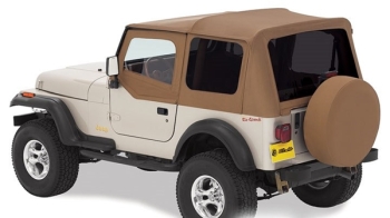 Jeep Wrangler YJ Verdeck Ersatz Verdeckhülle inkl. Aufsteckfenster mit getönten Scheiben Spice Denim 87-95