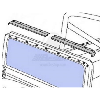 Jeep CJ soft top bar bar soft top bikini top rail 76-86