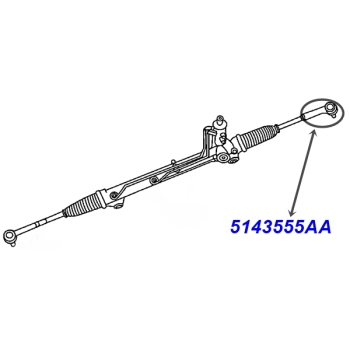 Preview: Jeep Grand Cherokee WH WK Premium Spurstangenkopf außen links LHD 05-10