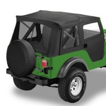 Preview: Jeep CJ5 Supertop Softtop Verdeck incl. teilbare Türen Black Crush Denim Bestop 55-75