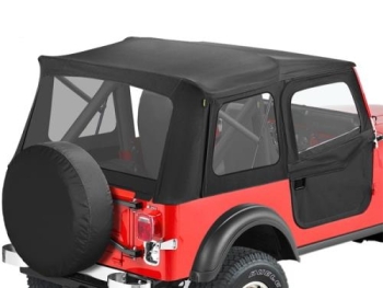 Jeep CJ CJ7 Supertop Softtop Verdeck inkl. Türen Black Denim Bestop 76-80