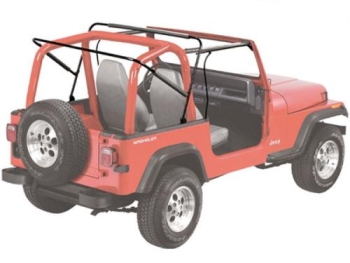 Jeep CJ CJ7 Supertop Softtop with clear windows Black Denim Bestop 76-86