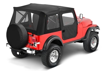Jeep CJ CJ7 Supertop Softtop incl. split doors Black Denim Bestop 76-80