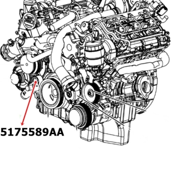 Jeep Grand Cherokee WH WK 3,0 ltr. CRD EU Modell Umlenkrolle Spannrolle Laufrolle 05-09