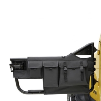 Preview: Jeep Wrangler YJ Bags Storage Bags Set for Element High Rock Half Doors Black Denim 87-95