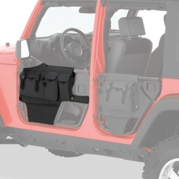 Jeep Wrangler JK Taschen Stautaschen Set vorne für Element High Rock Halbtüren schwarz Diamond 07-18