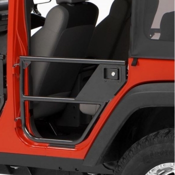 Jeep Wrangler JK 4türer Element Doors Türelement Halbtür Halbtüren hinten HighRock 4x4 Matt Schwarz 07-18